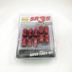 Muteki SR35 Closed End Lugs w/ Locks (12x1.5mm, Set/20, Red) - Open Box