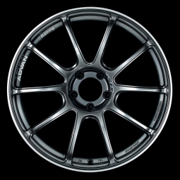 ADVAN RZII Wheel (18x10", 25mm, 5x114.3, Each) Racing Hyper Black & Ring