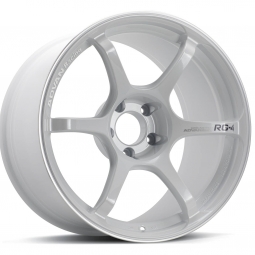 ADVAN RG-4 Wheel (17x7.5", 45mm, 5x100, Each) Racing White Metallic & Ring