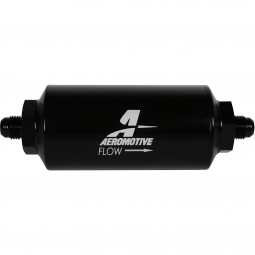 Aeromotive In-Line Filter (-06AN w/ 10 Micron Cellulose Element, Black)