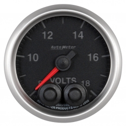 AutoMeter Elite Series Voltmeter Gauge (2 1/16", 8-18V)