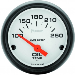 AutoMeter Phantom Series Oil Temperature Gauge (52mm, 100-250 F)