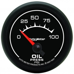AutoMeter ES Series Oil Pressure Gauge (52mm, 0-100 PSI)