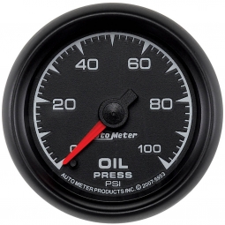 AutoMeter ES Series Oil Pressure Gauge (52mm, 0-100 PSI)