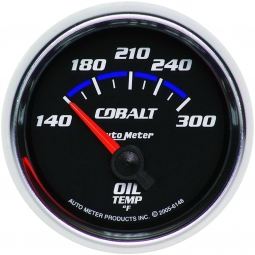 AutoMeter Cobalt Series Oil Temperature Gauge (52mm, 140-300 F)