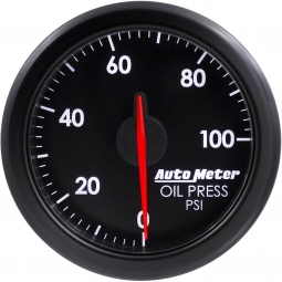 AutoMeter AIRDRIVE Oil Pressure Gauge (52mm, 0-100 PSI, Black)