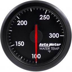 AutoMeter AIRDRIVE Water Temperature Gauge (52mm, 100-300F, Black)