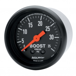 AutoMeter Z Series Boost Gauge (2 1/16", 0-35 PSI)