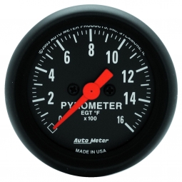 AutoMeter Z-Series Exhaust Gas Temperature (EGT) Gauge (52mm, 0-1600 F)