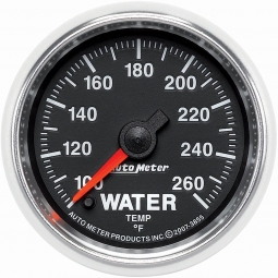 AutoMeter GS Series Water Temp Gauge (2 1/16", 100-260F, Electric)