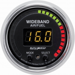 AutoMeter GS Series Wideband AFR Gauge, w/ Sensor (2 1/16", 10:1-20:1)