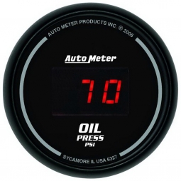 AutoMeter Digital Series Black Face Oil Pressure Gauge (2 1/16", 0-100 PSI)