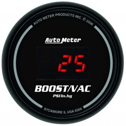 AutoMeter Digital Series Boost/Vac Gauge (2 1/16", Vac-30 PSI)