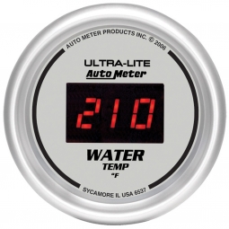 AutoMeter Digital Series White Face 2 1/16" Water Temp Gauge 0-300 F