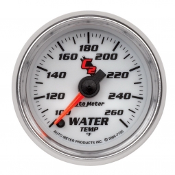 AutoMeter C2 Series, 2 1/16" Electric Water Temperature Gauge, 100-260F