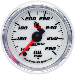 AutoMeter C2 Series Electric Oil Temperature Gauge (2 1/16", 140-280F)
