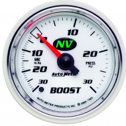 AutoMeter NV Series 2 1/16" Mechanical Boost/VAC Gauge 30 PSI