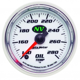 AutoMeter NV Series 2 1/16" Electric Oil Temp Gauge 140-280 F
