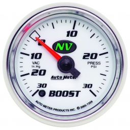 AutoMeter NV Series 2 1/16" Electric Boost/VAC Gauge 30 PSI