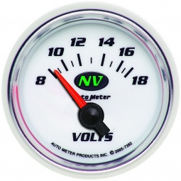 AutoMeter NV Series 2 1/16" Voltmeter Gauge 8-18 Volts