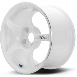 ADVAN TC4 Wheel (17x8", 38mm, 5x114.3, Each) Racing White Metallic & Ring