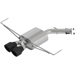 Borla S-Type Exhaust (Rear Section Only) w/ Ceramic Black Tips, '19-'20 Veloster 1.6L FWD