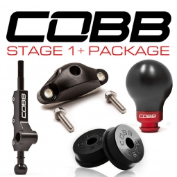 COBB Shifter w/ F&R Bushings & Black/Red Knob Combo, '02-'07 WRX w/ OE Short Shifter