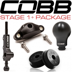 COBB Stage 1+ Drivetrain Package (Black w/ Red Knob), 2008-2014 WRX