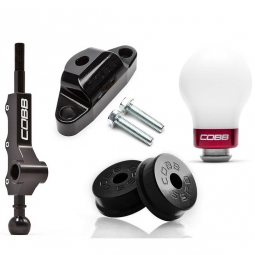 COBB Stage 1+ Drivetrain Package (Weighted Knob, White w/ Black & Red Collars), '08-'14 WRX