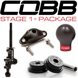 COBB Stage 1+ Drivetrain Package (Black w/ Black Knob), 2004-2021 STi