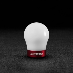 COBB Delrin Shift Knob (White w/ Red Base), '13-'18 Focus ST/RS & '14-'19 Fiesta ST