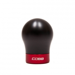 COBB Delrin Shift Knob (Stealth Black w/ Red Base), '13-'18 Focus ST/RS & '14-'19 Fiesta ST