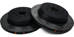 DBA 4000 Series Slotted Rear Rotors, '04-'07 STi