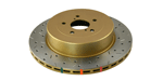 DBA 4000 Series Rear Slotted & Drilled Rotors, '04-'07 STi