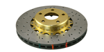 DBA 5000 Series 2-Piece Drilled & Slotted Front Rotors, 02+ WRX
