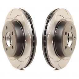 DBA Street Series T2 Front Rotors (Slotted, Pair), 2002-2014 WRX