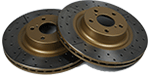 DBA Street Series Front Slotted & Drilled Rotors, LGT