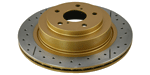 DBA Street Series Rear Drilled & Slotted Rotors, '06+ WRX