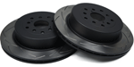 DBA Street Series Rear Slotted Rotors, '04-'07 STi