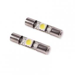 Diode Dynamics 28mm SMF1 LED Vanity Light Bulbs (Red, Pair), '15-'21 WRX & '15-'21 STi