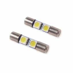 Diode Dynamics 28mm SMF2 LED Vanity Light Bulbs (24 Lumens, White, Pair), '15-'21 WRX & '15-'21 STi