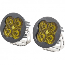 Diode Dynamics Worklight SS3 LED Pods Sport Driving Round (Yellow, Pair)