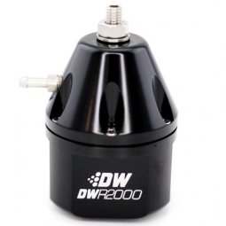 DeatschWerks DWR2000 Adjustable Fuel Pressure Regulator (Dual -10 Inlets, -8 Outlet, Black)