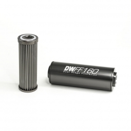 DeatschWerks In-Line Fuel Filter (10 Micron, 8AN fittings, 160mm)