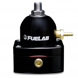 Fuelab EFI Adjustable In-line Fuel Pressure Regulator (-6AN Inlet/Return, Black)