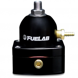 Fuelab EFI Adjustable Mini Fuel Pressure Regulator (Dual -6AN Inlets w/ -6 Return, Black)