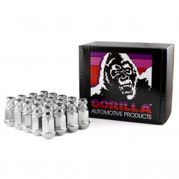Gorilla Open End Aluminum Lugs (Silver, 12x1.25mm, Set/20)