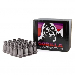 Gorilla Open End Aluminum Lugs (Titanium Color, 12x1.25mm, Set/20)