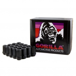 Gorilla Closed End Aluminum Lugs (Black, 12x1.25mm, Set/20)