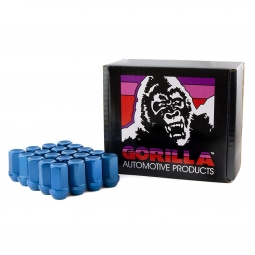 Gorilla Closed End Aluminum Lugs (Blue, 12x1.25mm, Set/20)